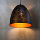 Rustic Black Pendant High Dome Shape Gold Interior Rustic Black Pendant High Dome Shape Gold Interior